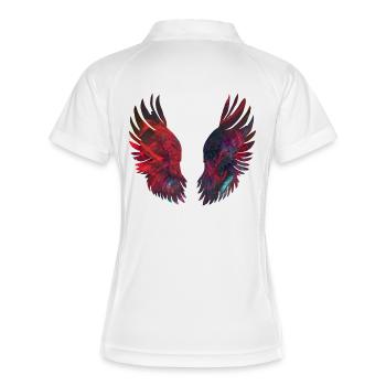Luminescent Wings of Fire - Women's Polo breathable - white/navy - Back