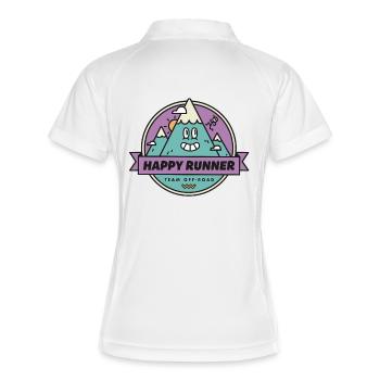 Happy Runner - Polo respirant Femme - blanc/marine - Dos