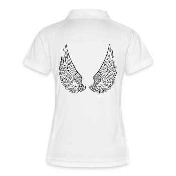 ailes d'anges - Polo respirant Femme - blanc/marine - Dos