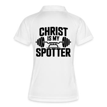 Christ Is My Spotter - Women's Polo breathable - white/navy - Back