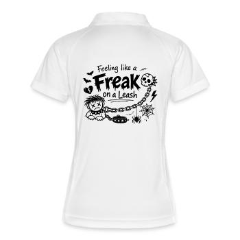 Feeling Like A Freak On A Leash Statement - Women's Polo breathable - white/navy - Back