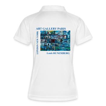 GALERIE ART PARIS LOUIS RUNEMBERG ADAGP - Polo respirant Femme - blanc/marine - Dos