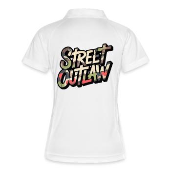 Street Outlaw Camo Design for Streetwear Fans - Women's Polo breathable - white/navy - Back