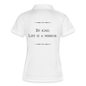 life is a mirror - Women's Polo breathable - white/navy - Back