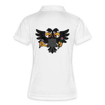 Aigle Créatif - Polo respirant Femme - blanc/marine - Dos