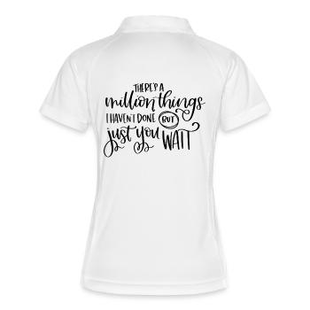 Des millions de choses - Polo respirant Femme - blanc/marine - Dos