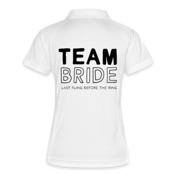 Équipe Bride - Polo respirant Femme - blanc/marine - Dos