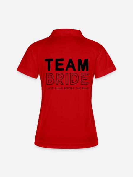Team Bride - Women's Polo breathable - white/navy