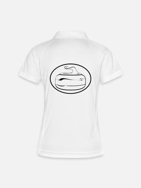 Art of Curling - Women's Polo breathable - white/navy
