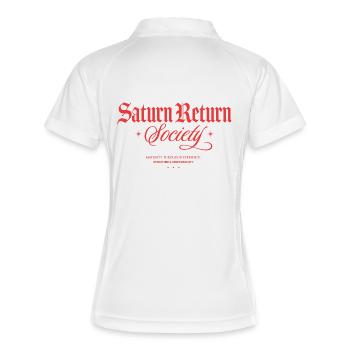 Société du Retour de Saturne - Polo respirant Femme - blanc/marine - Dos
