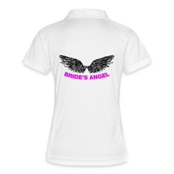 Bride’s Angel (Team Bride (JGA)) - Polo respirant Femme - blanc/marine - Dos