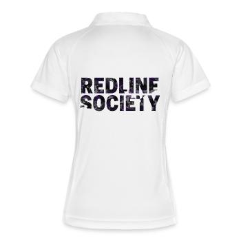 Redline Society Tuning Camo Purple Graffiti Design - Women's Polo breathable - white/navy - Back