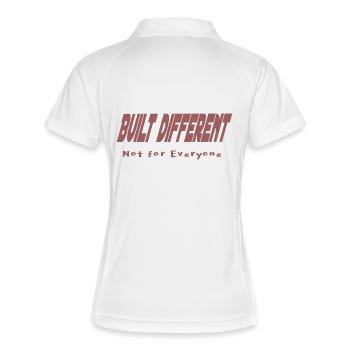 Construit différemment – pas pour tout le monde - Polo respirant Femme - blanc/marine - Dos
