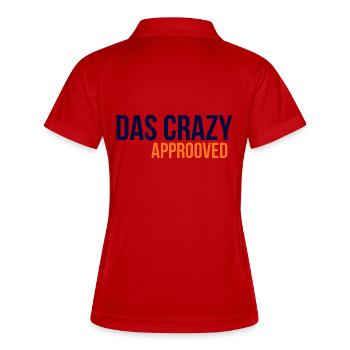 GIUDAN Youth Word 25 Collection THE CRAZY APPROVED - Women's Polo breathable - white/navy - Back