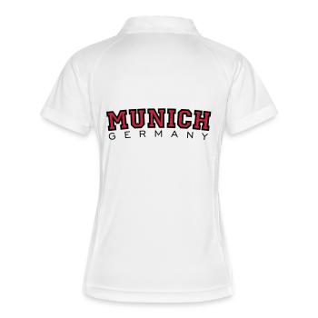 Munich Germany - Women's Polo breathable - white/navy - Back