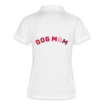 maman chien - Polo respirant Femme - blanc/marine - Dos