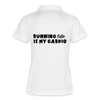 Être en retard - Polo respirant Femme - blanc/marine - Dos