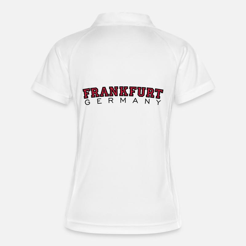 Frankfurt Germany Black&Red - Women's Polo breathable - white/navy