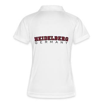 Heidelberg Germany Red/Black - Women's Polo breathable - white/navy - Back