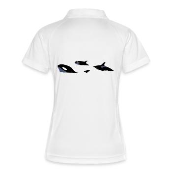 Orcas - Polo respirant Femme - blanc/marine - Dos