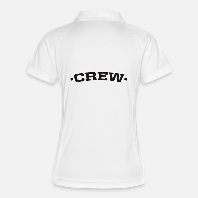 crew - Women's Polo breathable - white/navy