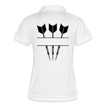 Three Darts one Color-Drei Darts eine Farbe 2.1 - Women's Polo breathable - white/navy - Back