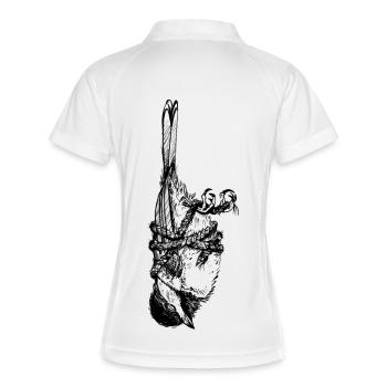 Inverseur d’oiseau - Polo respirant Femme - blanc/marine - Dos