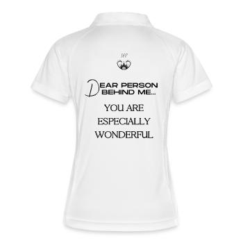 Charity - Women's Polo breathable - white/navy - Back