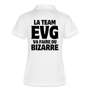 enterrement de vie de garçon, mariage, EVG - Polo respirant Femme - blanc/marine - Dos