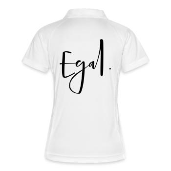 Peu importe - peu importe le point! Cadeau d'opinion - Polo respirant Femme - blanc/marine - Dos
