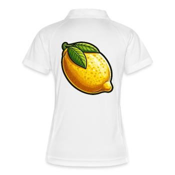 Citron Illustration Naturelle - Polo respirant Femme - blanc/marine - Dos