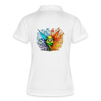 La Fée des mères - Polo respirant Femme - blanc/marine - Dos