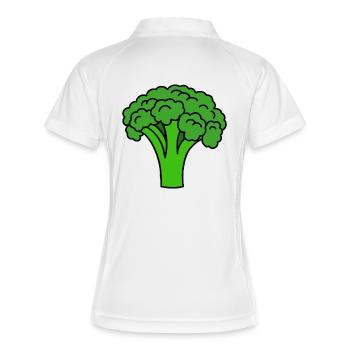Brocoli - Polo respirant Femme - blanc/marine - Dos