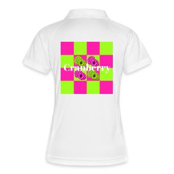 Berry & Play of Colors Sparkling Pattern - Women's Polo breathable - white/navy - Back