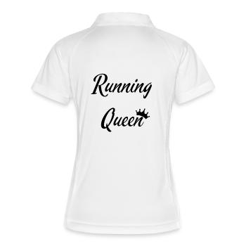 Reine de la course - Polo respirant Femme - blanc/marine - Dos