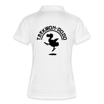 Taekwon-dodo - Polo respirant Femme - blanc/marine - Dos