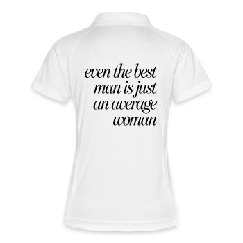 Meilleur homme-femme moyenne - Polo respirant Femme - blanc/marine - Dos