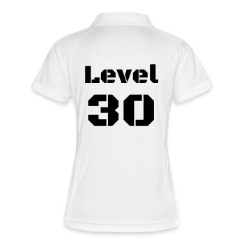 Niveau 30 - Polo respirant Femme - blanc/marine - Dos