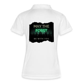 May the Forst be with you! - Women's Polo breathable - white/navy - Back