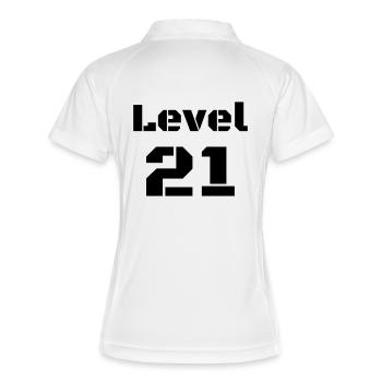 Level 21 - Women's Polo breathable - white/navy - Back