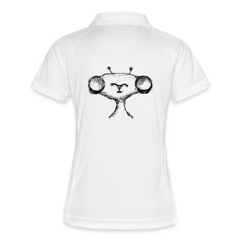 Alien - Women's Polo breathable - white/navy - Back