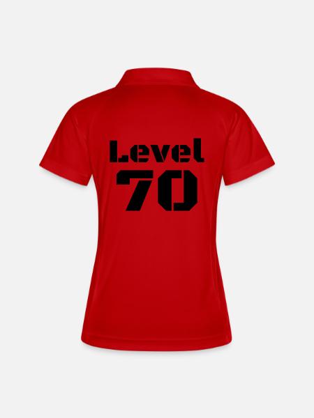 Level 70 - Women's Polo breathable - white/navy