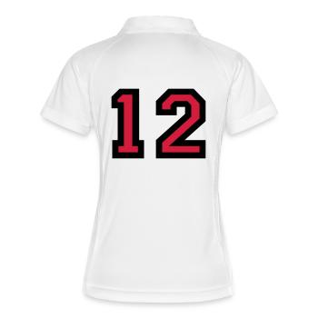 Le numéro 12 - Le numéro de douze - Polo respirant Femme - blanc/marine - Dos