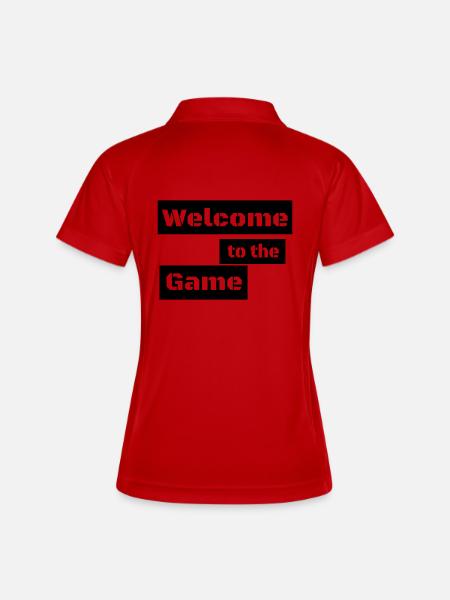 WELCOME TO THE GAME - Women's Polo breathable - white/navy