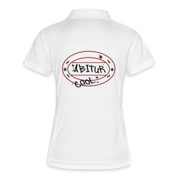 Abitur Matura Schule - Polo respirant Femme - blanc/marine - Dos