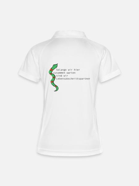 LIFE STAGE PARTNER - Women's Polo breathable - white/navy