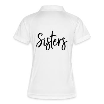 La meilleure amie de Soeur cadeau de partenaire - Polo respirant Femme - blanc/marine - Dos