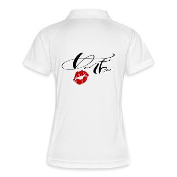 Merci - Polo respirant Femme - blanc/marine - Dos