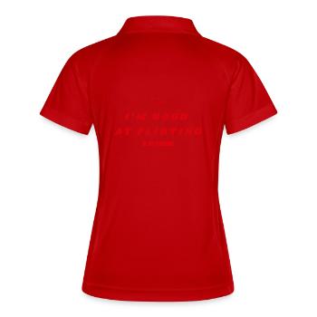 Sigura Design Flirt dans mes rêves - Polo respirant Femme - blanc/marine - Dos