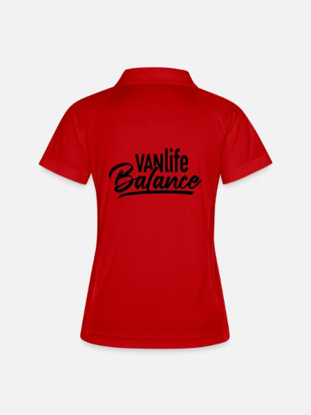 VANlifeBalance - Women's Polo breathable - white/navy